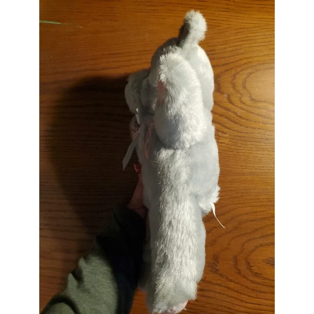 Vintage Patched Gray Teddy‎ Bear 15